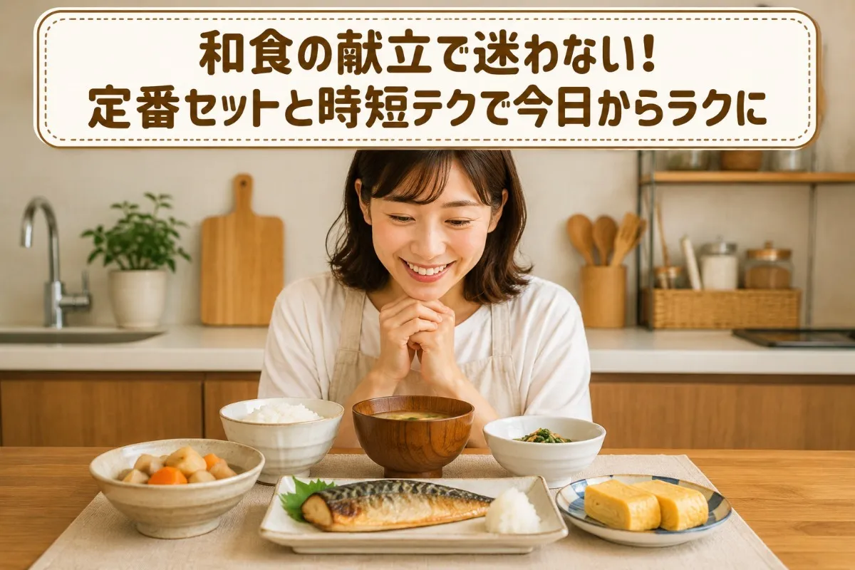 和食の献立で迷わない!定番セットと時短テクで今日からラクに