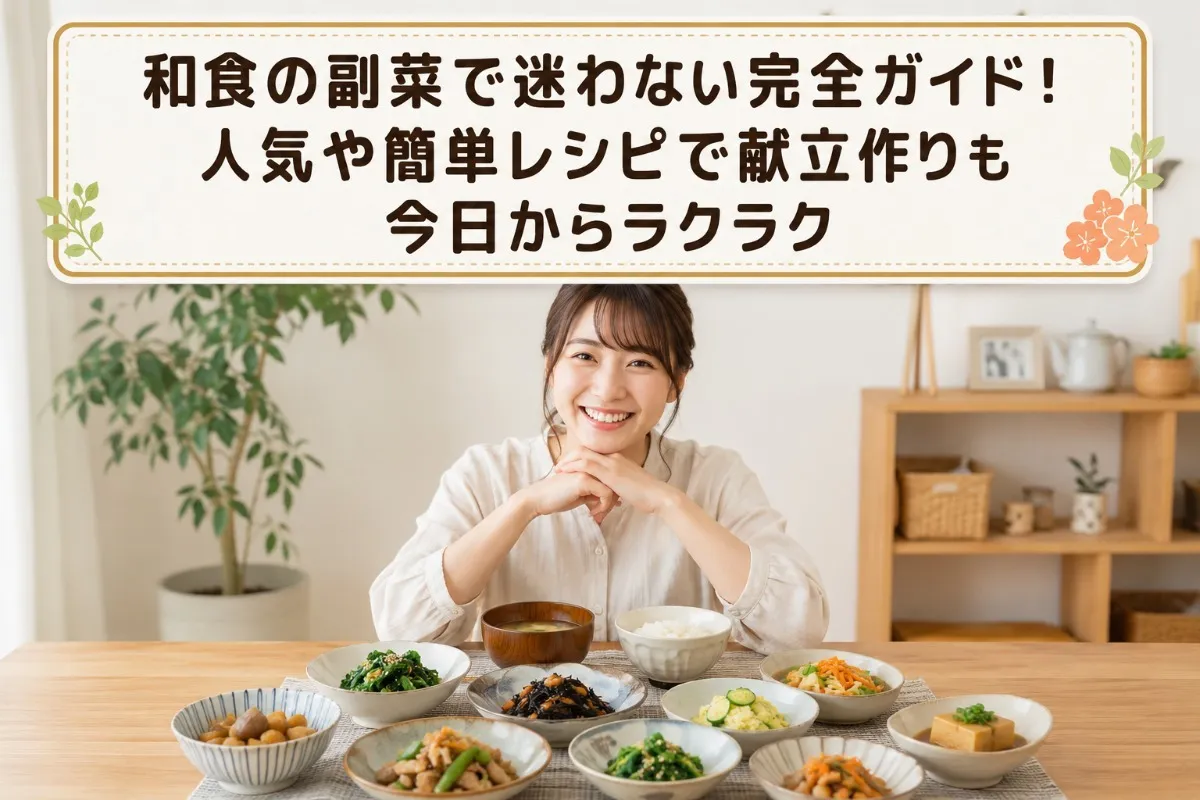 和食の副菜で迷わない完全ガイド!人気や簡単レシピで献立作りも今日からラクラク